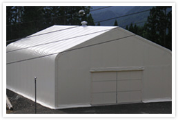 積雪型倉庫テントの写真